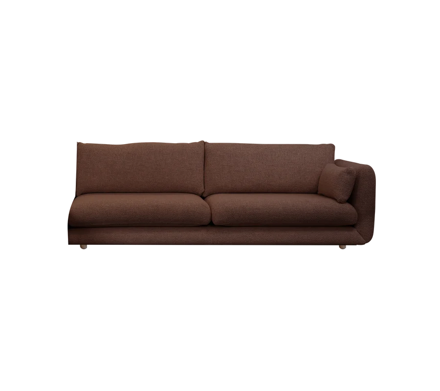 Cane-line Bloom 3-Seater Sofa Left Module with Teak Legs