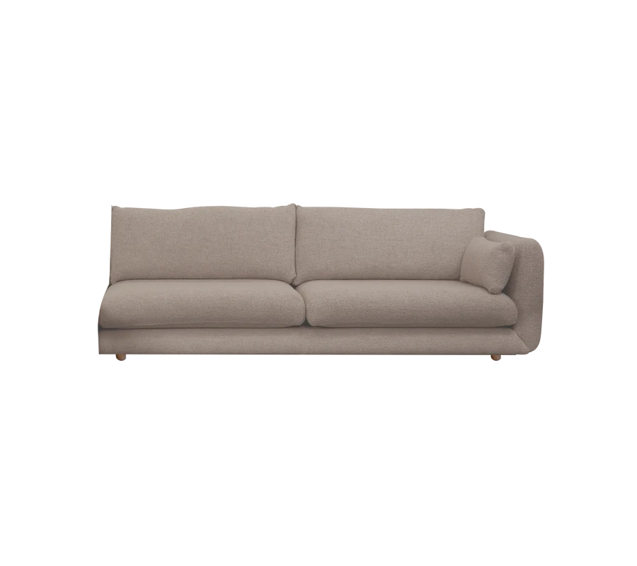 Cane-line Bloom 3-Seater Sofa Left Module with Teak Legs