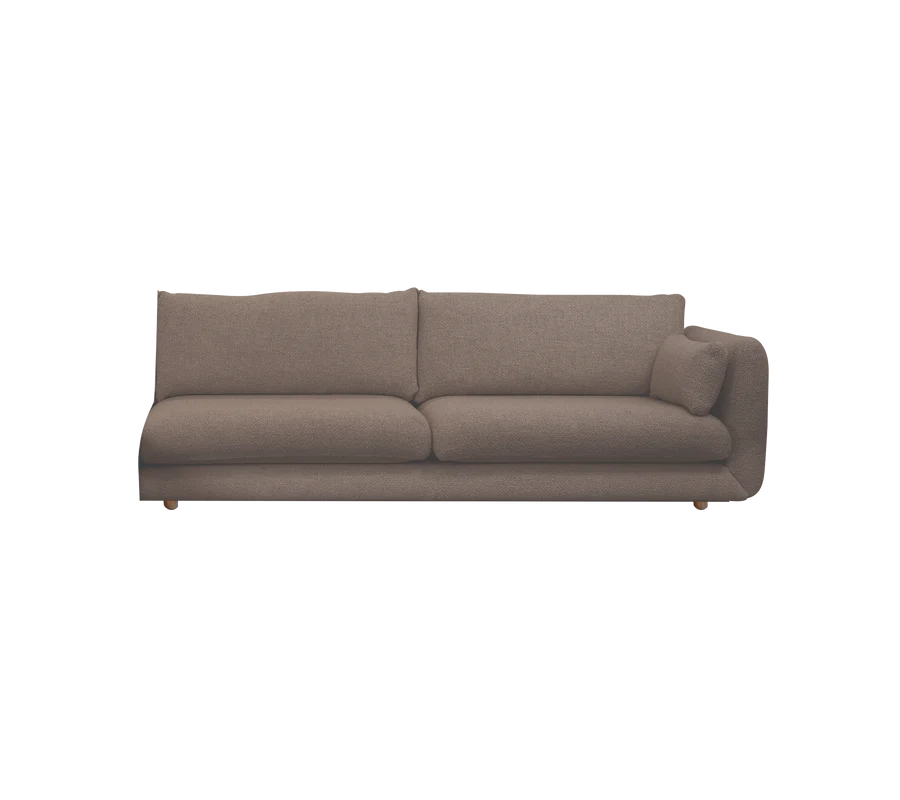 Cane-line Bloom 3-Seater Sofa Left Module with Teak Legs