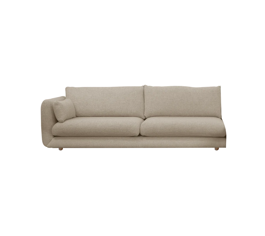 Cane-line Bloom 3-Seater Sofa Right Module with Teak Legs