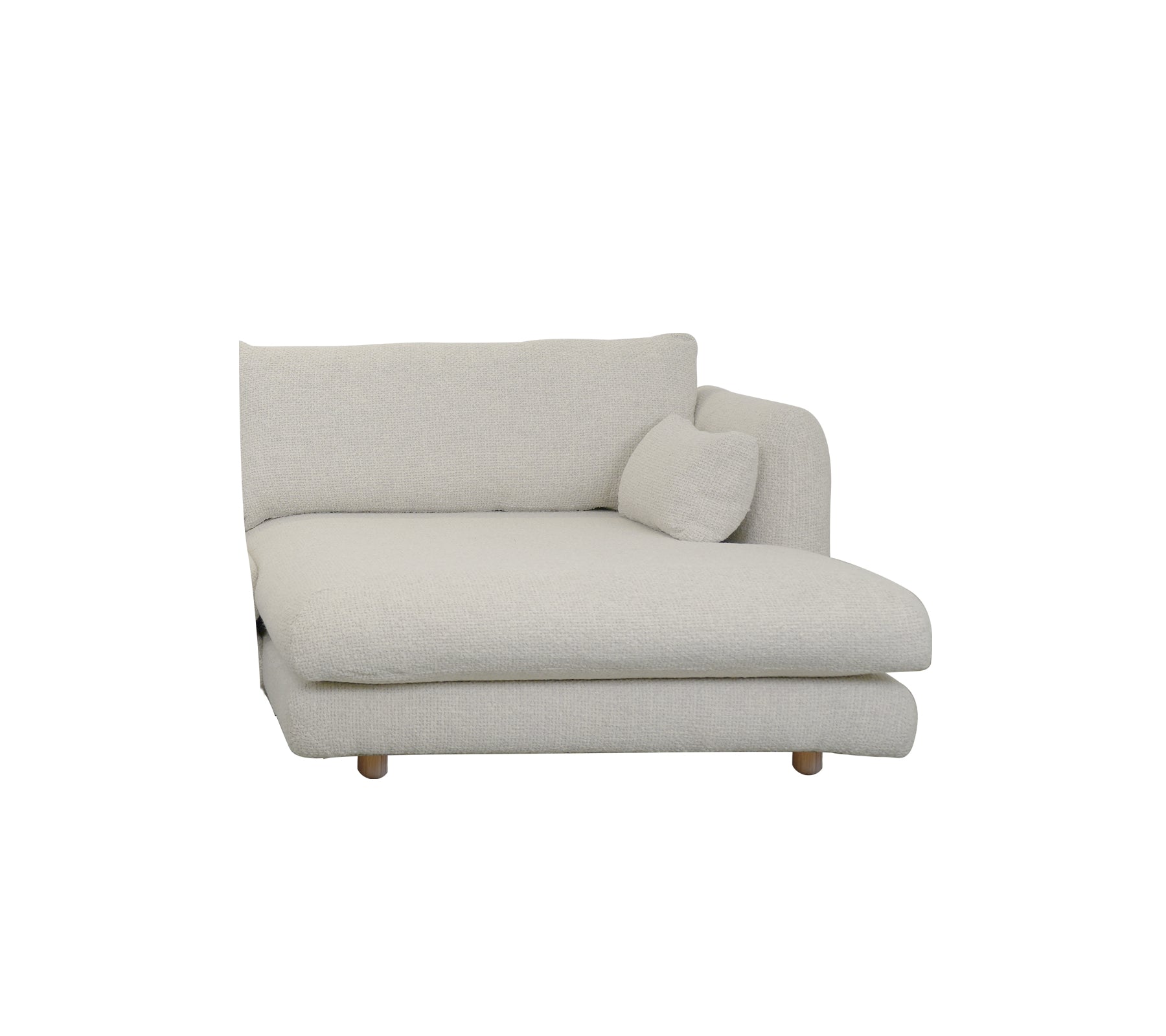 Cane-line Bloom Chaise Lounge Left Module with Teak Legs