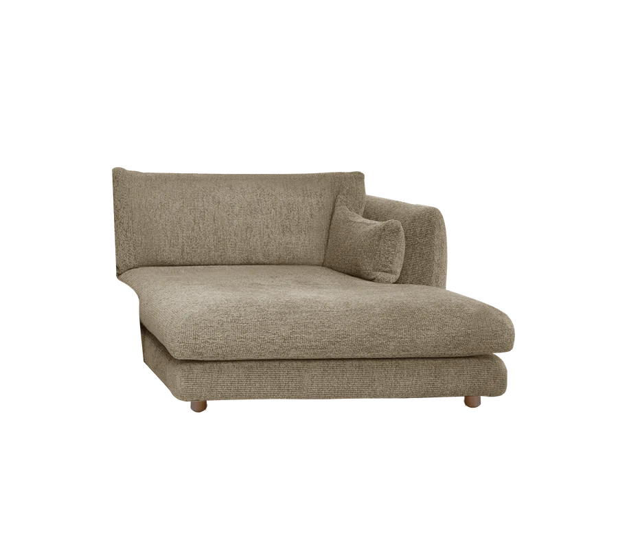 Cane-line Bloom Chaise Longue sofa module Left with Teak Legs