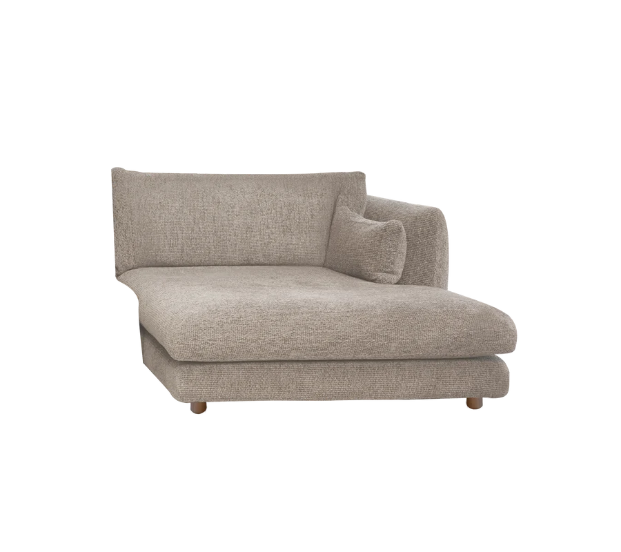 Cane-line Bloom Chaise Longue sofa module Left with Teak Legs