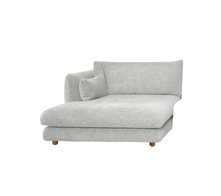 Cane-line Bloom Chaise Longue sofa module Right with Teak Legs