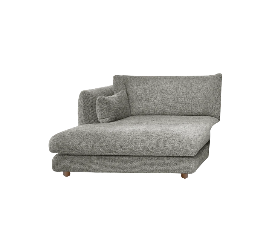 Cane-line Bloom Chaise Longue sofa module Right with Teak Legs