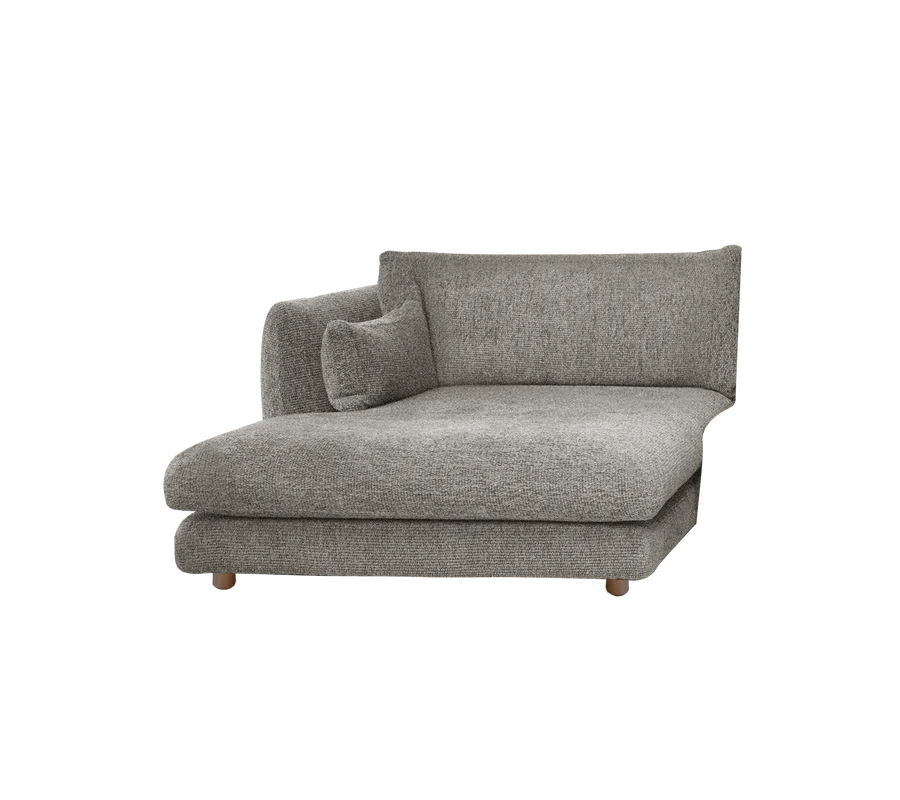 Cane-line Bloom Chaise Longue sofa module Right with Teak Legs