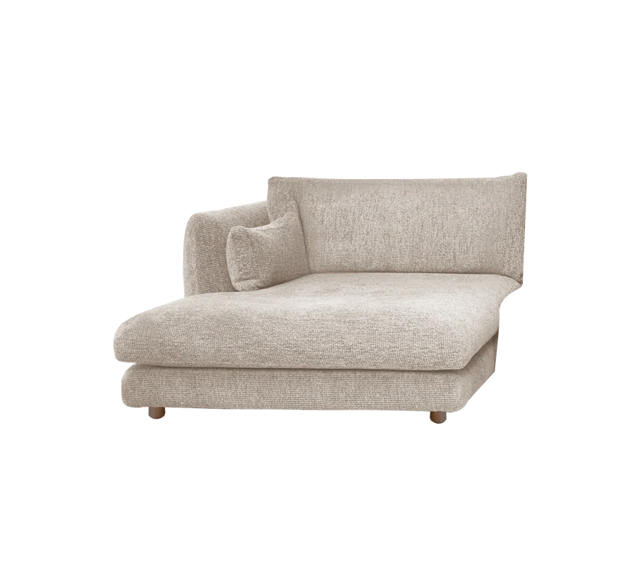 Cane-line Bloom Chaise Longue sofa module Right with Teak Legs