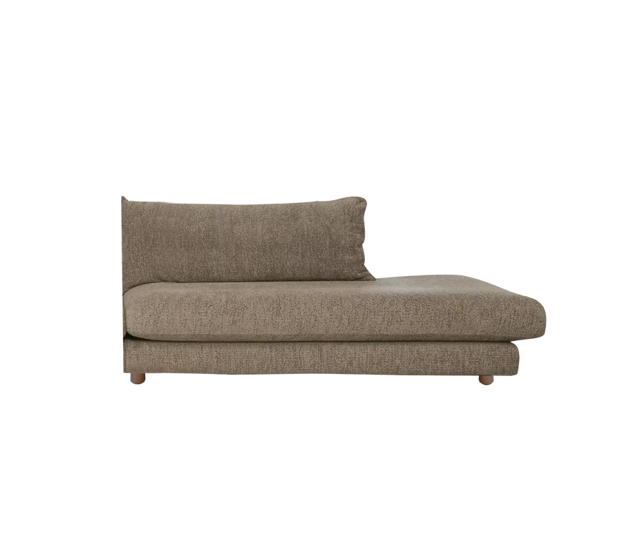 Cane-line Bloom Open-End sofa Module Left with Teak Legs