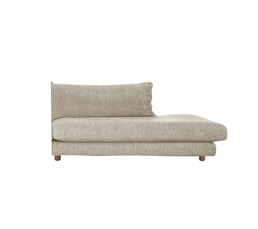Cane-line Bloom Open-End sofa Module Left with Teak Legs