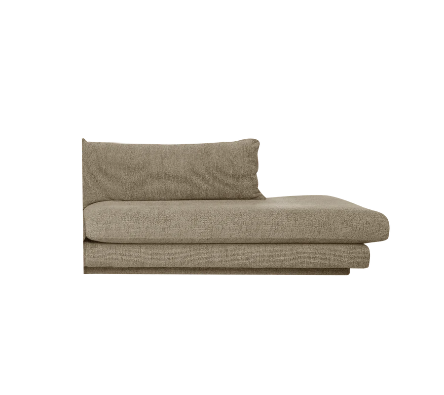Cane-line Bloom Open-End sofa module left/right with plinth