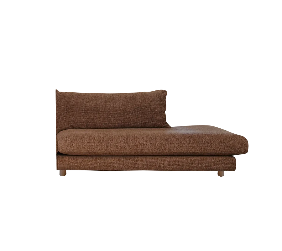 Cane-line Bloom Open-End sofa Module Left with Teak Legs