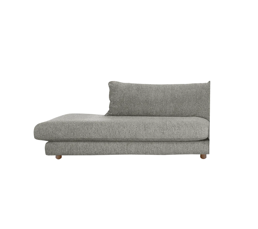 Cane-line Bloom Open-End sofa Module Right with Teak Legs