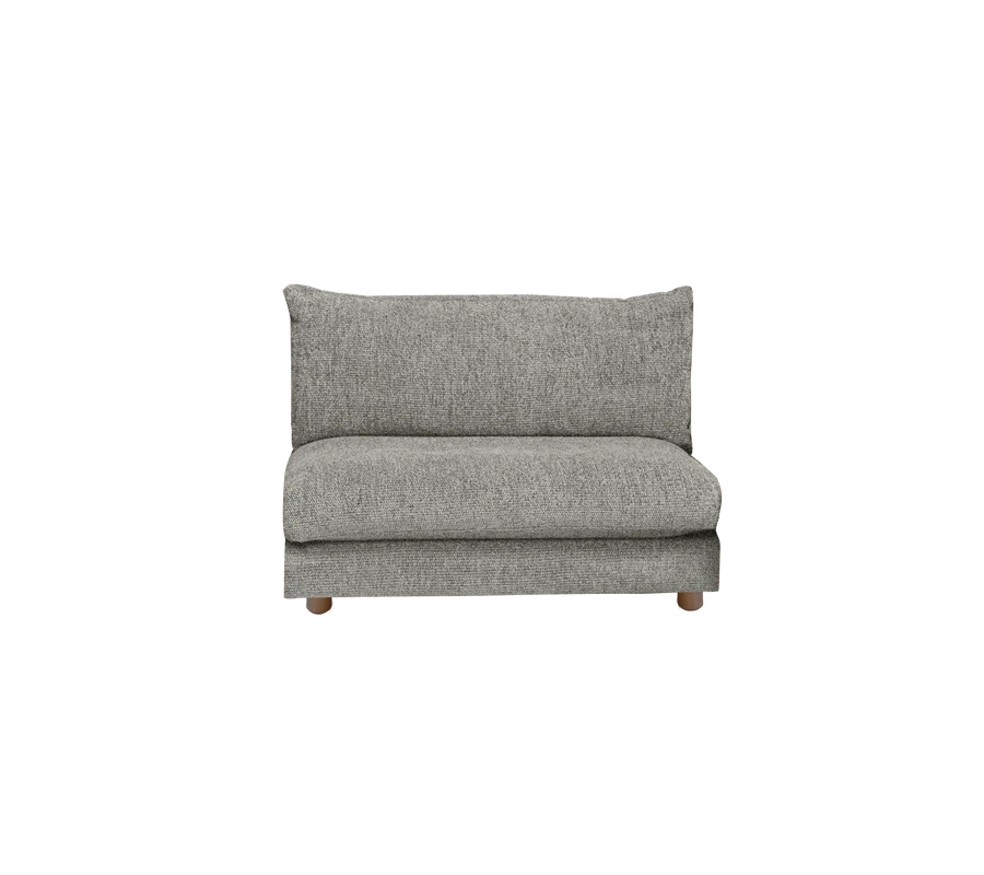 Cane-line Bloom single sofa module with teak legs