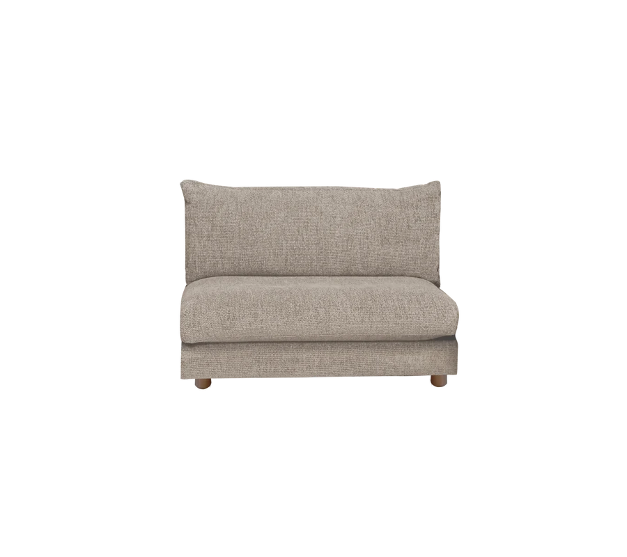 Cane-line Bloom single sofa module with teak legs