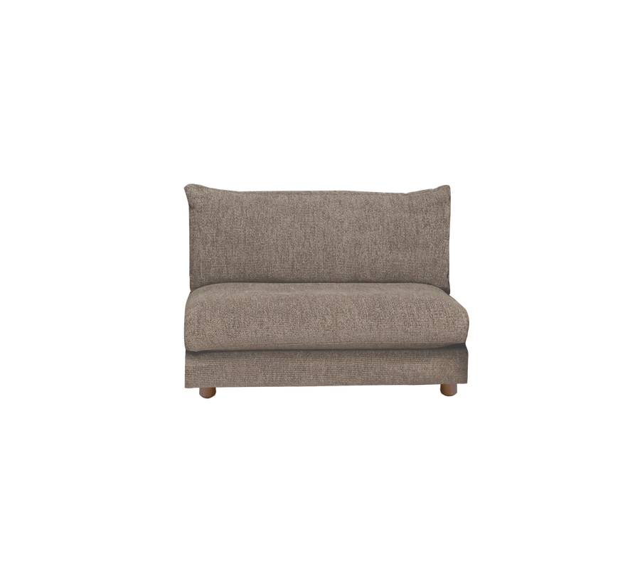 Cane-line Bloom single sofa module with teak legs