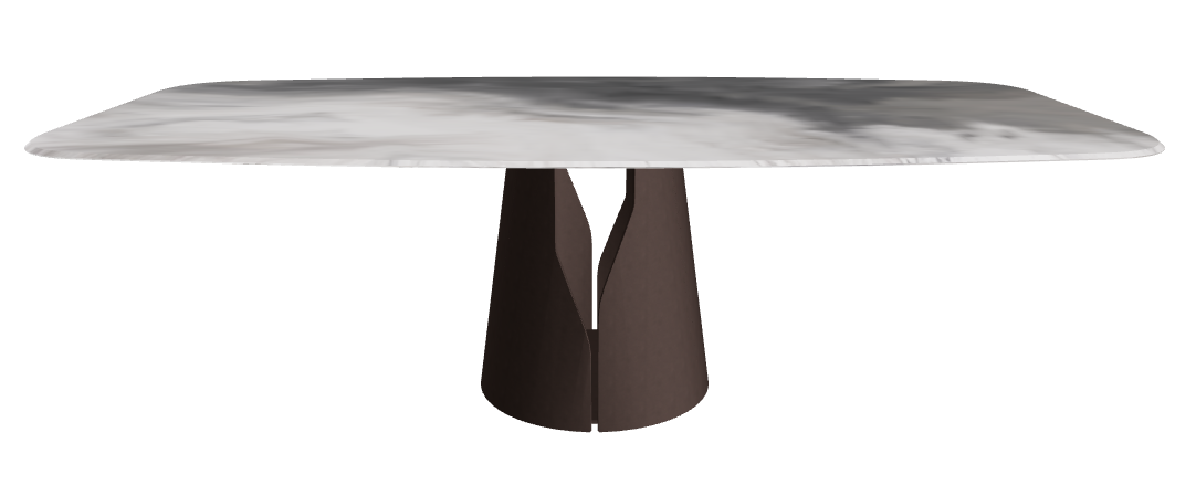 Cattelan Italia Giano Crystalart Rectangular & Barrel-Shaped Dining Table