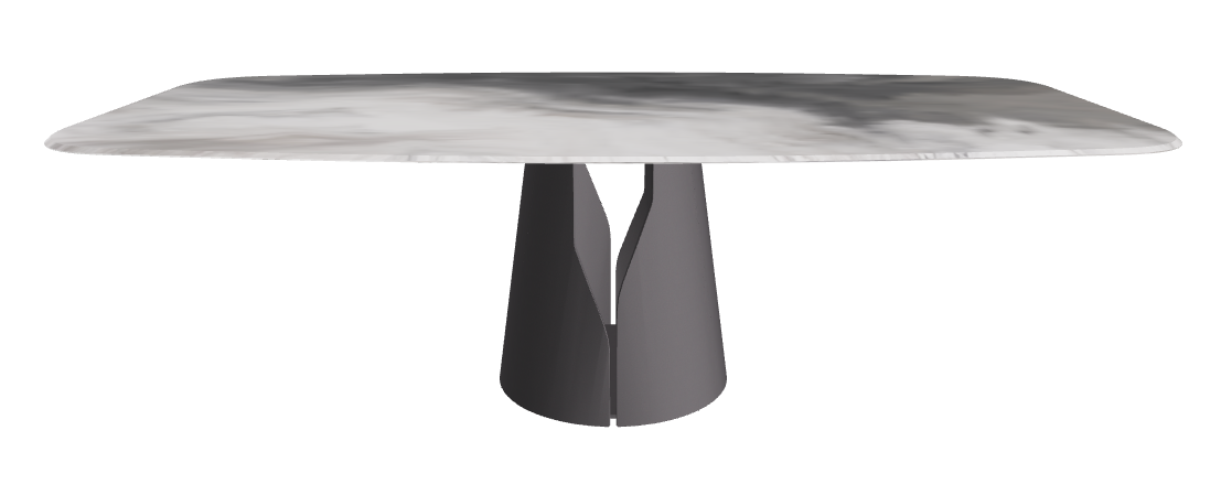Cattelan Italia Giano Crystalart Rectangular & Barrel-Shaped Dining Table