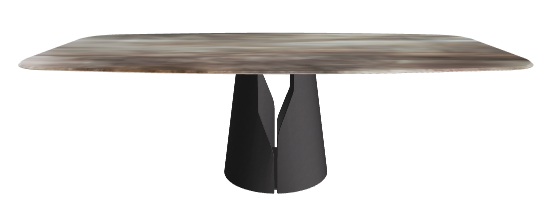 Cattelan Italia Giano Crystalart Rectangular & Barrel-Shaped Dining Table