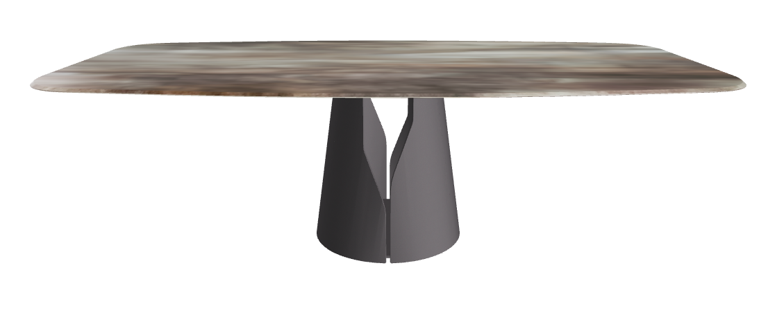 Cattelan Italia Giano Crystalart Rectangular & Barrel-Shaped Dining Table