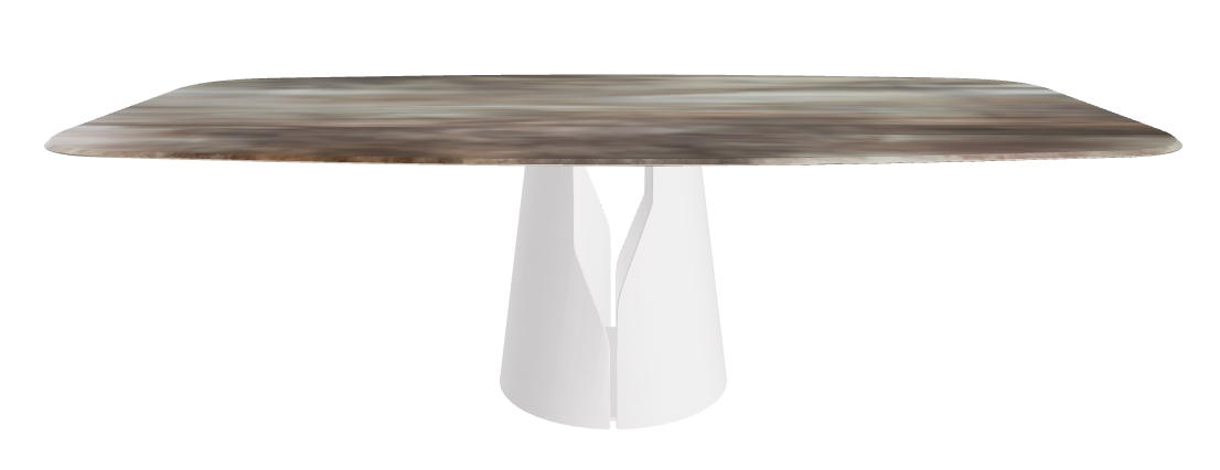 Cattelan Italia Giano Crystalart Rectangular & Barrel-Shaped Dining Table