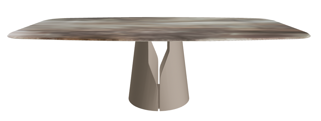 Cattelan Italia Giano Crystalart Rectangular & Barrel-Shaped Dining Table