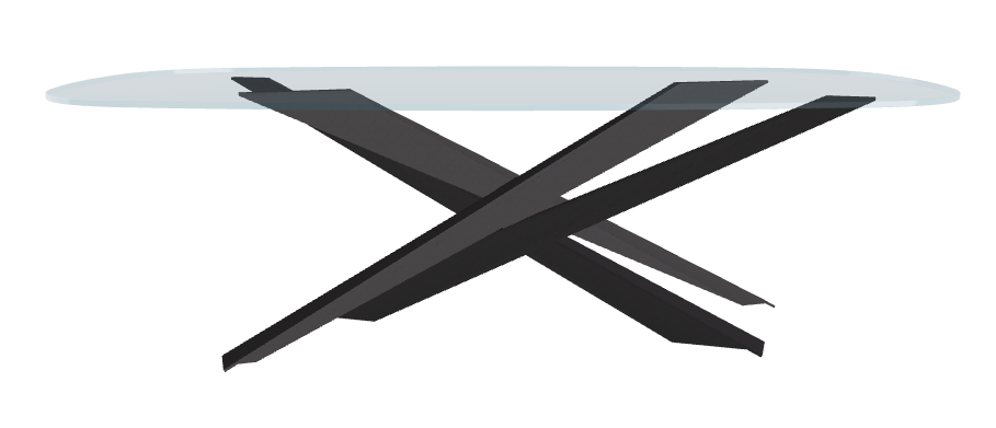 Cattelan Italia Lancer Glass Dining Table