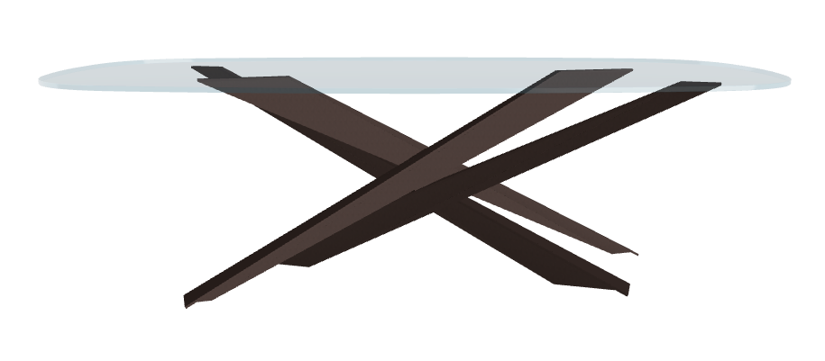 Cattelan Italia Lancer Glass Dining Table