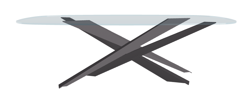 Cattelan Italia Lancer Glass Dining Table