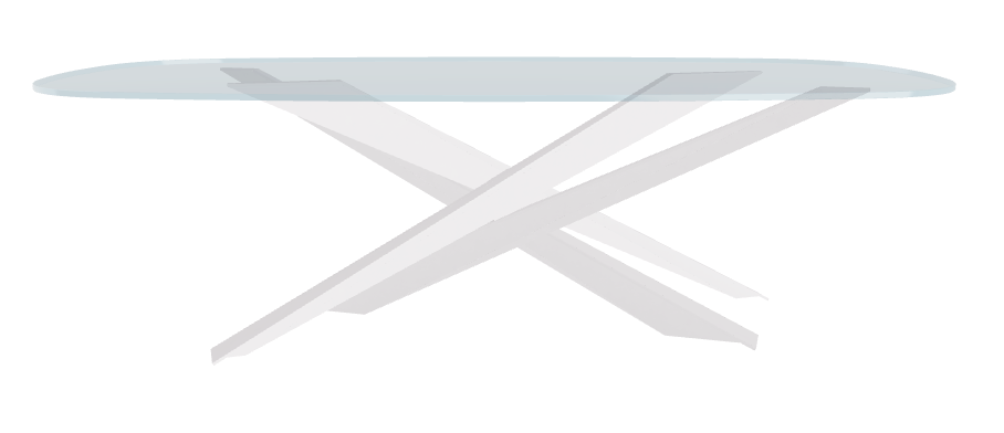 Cattelan Italia Lancer Glass Dining Table