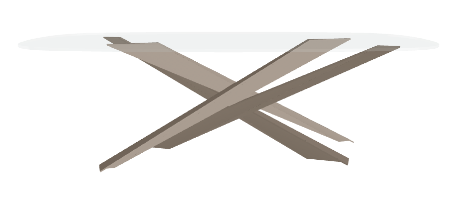 Cattelan Italia Lancer Glass Dining Table