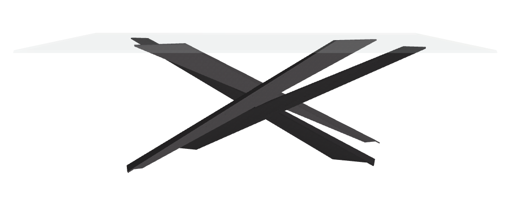 Cattelan Italia Lancer Glass Dining Table