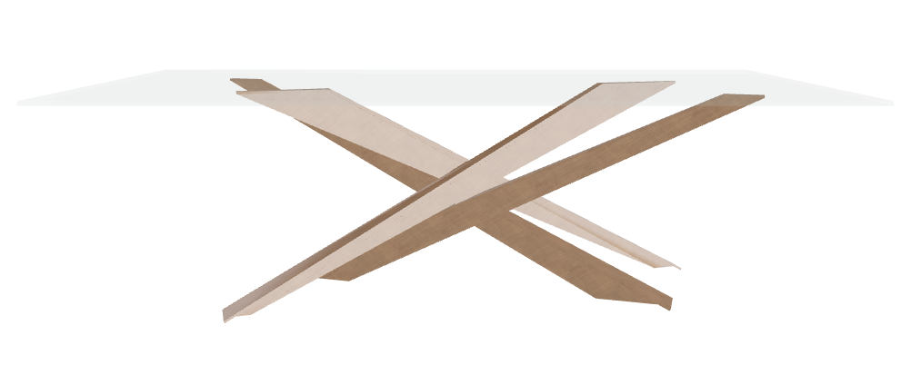 Cattelan Italia Lancer Glass Dining Table