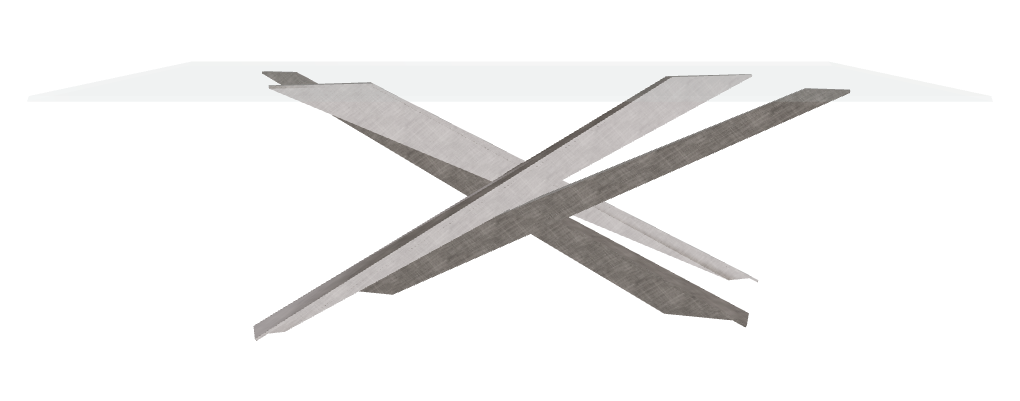 Cattelan Italia Lancer Glass Dining Table