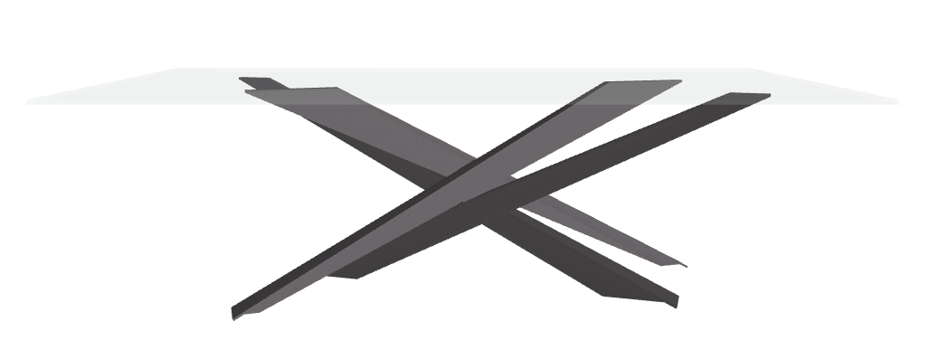 Cattelan Italia Lancer Glass Dining Table