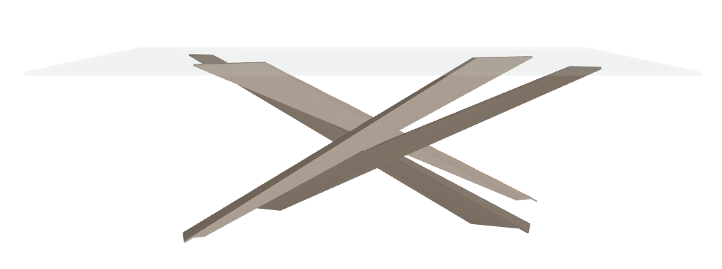 Cattelan Italia Lancer Glass Dining Table