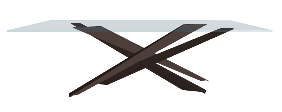 Cattelan Italia Lancer Glass Dining Table