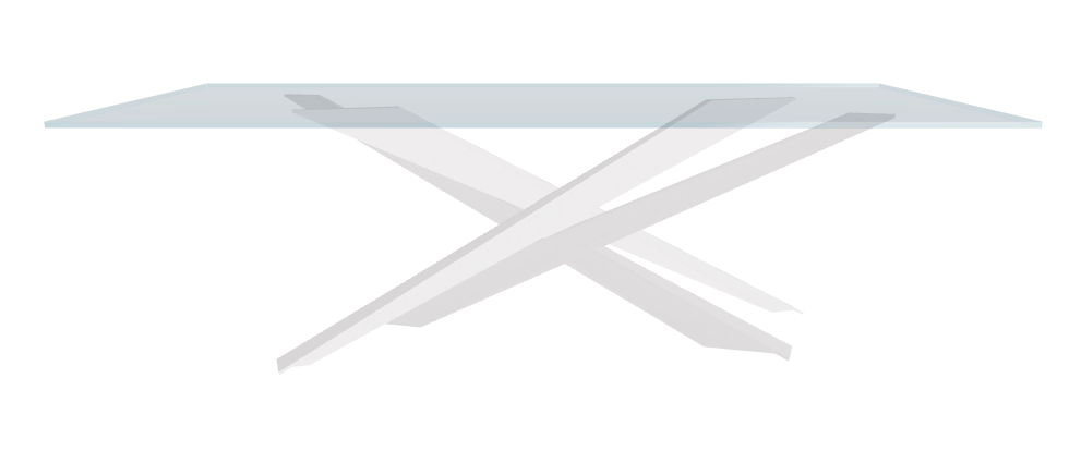 Cattelan Italia Lancer Glass Dining Table