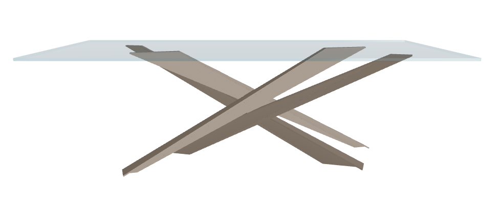 Cattelan Italia Lancer Glass Dining Table