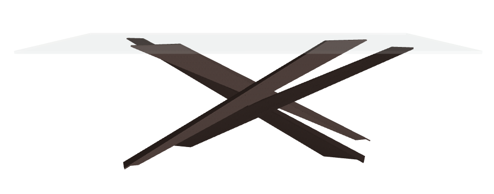 Cattelan Italia Lancer Glass Dining Table