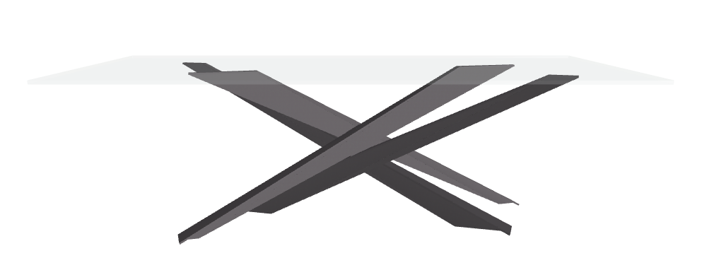 Cattelan Italia Lancer Glass Dining Table