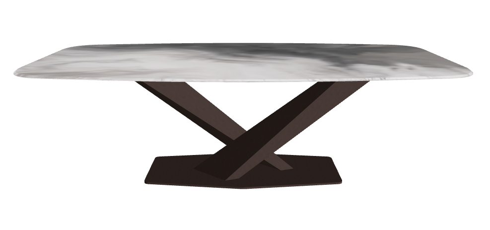 Cattelan Italia Stratos CrystalArt Rectangular & Barrel-Shaped Dining Table