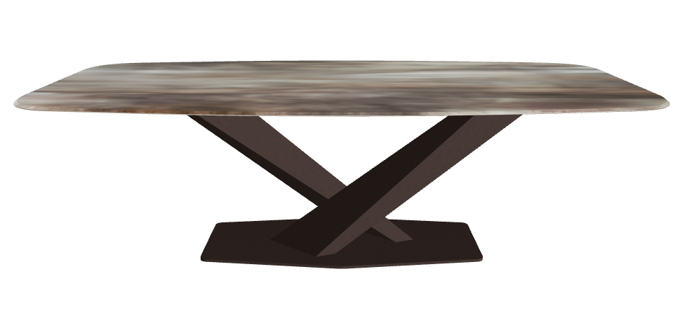 Cattelan Italia Stratos CrystalArt Rectangular & Barrel-Shaped Dining Table
