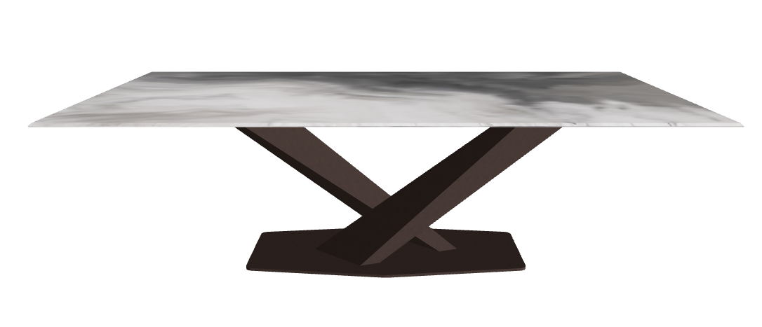 Cattelan Italia Stratos CrystalArt Rectangular & Barrel-Shaped Dining Table
