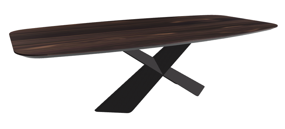 Cattelan Italia Tyron Wood Barrel-Shaped Dining Table