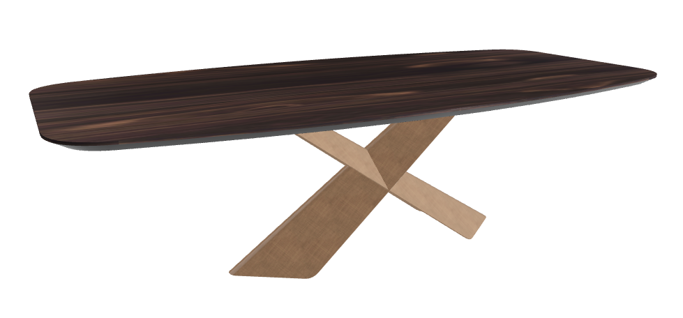 Cattelan Italia Tyron Wood Barrel-Shaped Dining Table