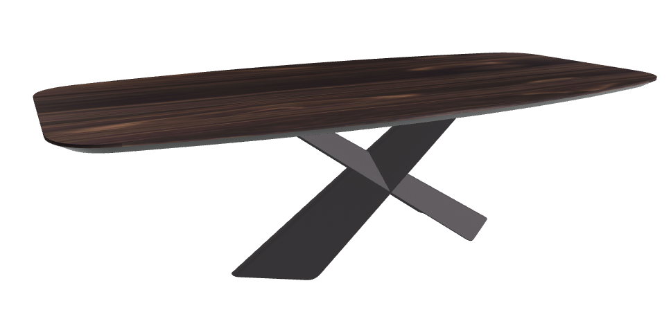 Cattelan Italia Tyron Wood Barrel-Shaped Dining Table