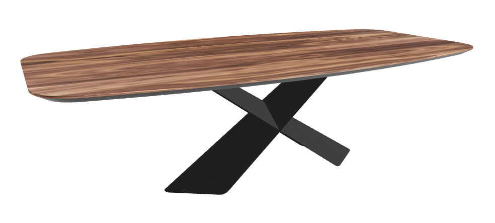 Cattelan Italia Tyron Wood Barrel-Shaped Dining Table