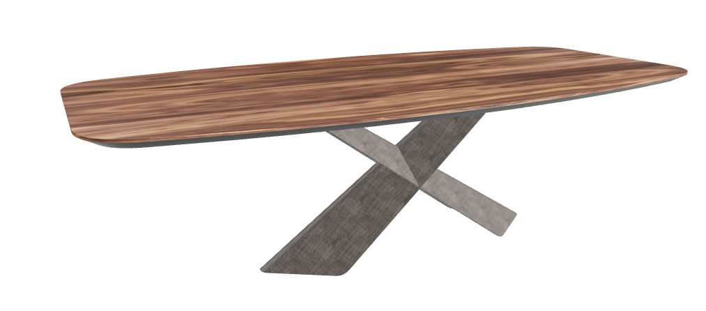 Cattelan Italia Tyron Wood Barrel-Shaped Dining Table