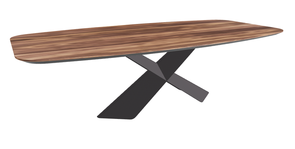Cattelan Italia Tyron Wood Barrel-Shaped Dining Table