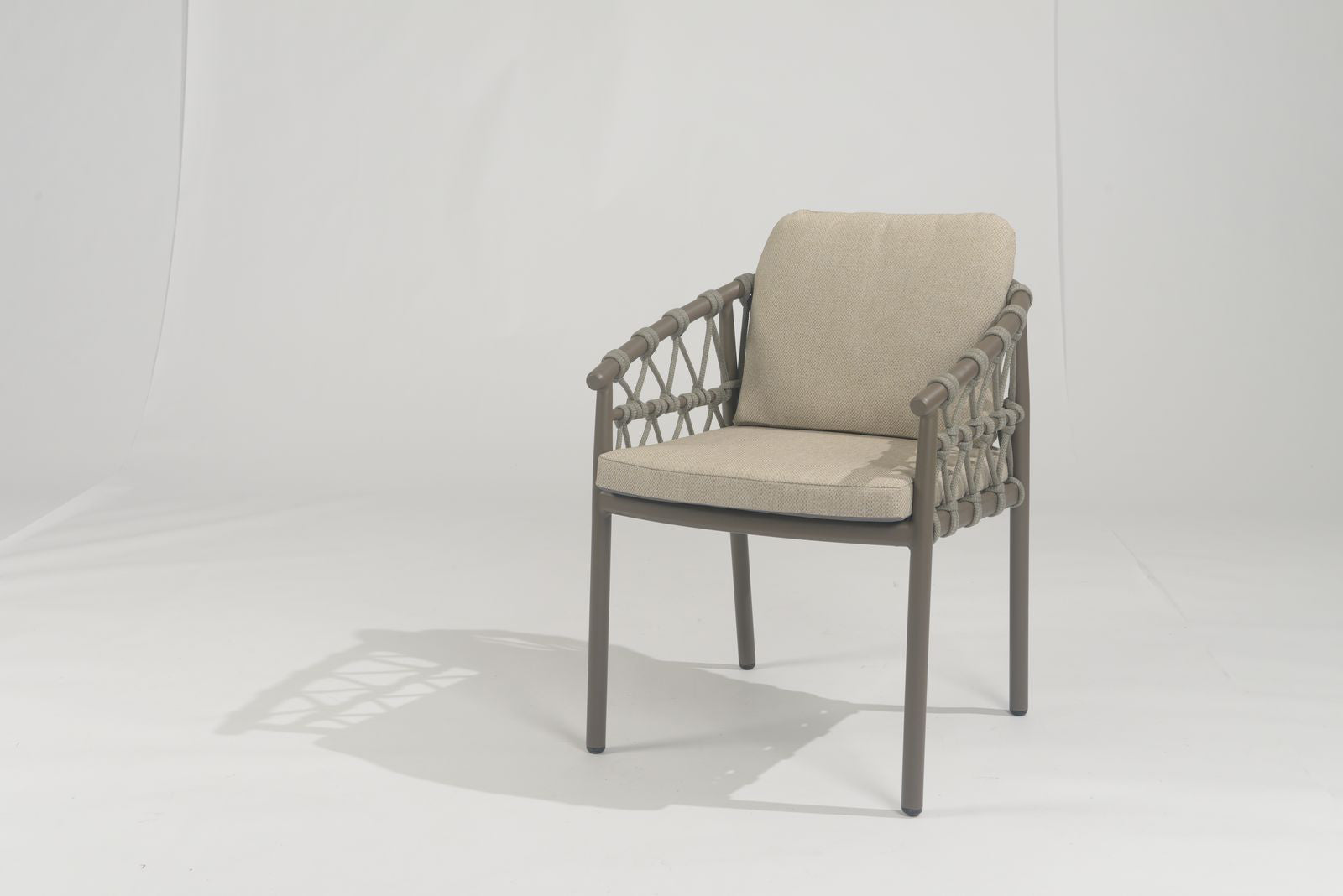 4 Seasons Outdoor Piacenza 6 Seat with Manolo 180cm Barrel Ceramic Dining Table